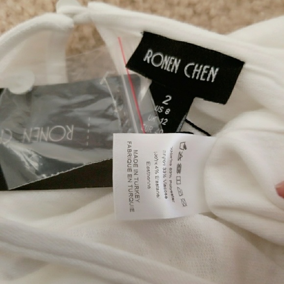 NWT Ronen Chen Romi cream tank top - Picture 2 of 4